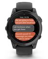 купить Смарт часы Garmin Fenix E – 47 mm, Slate grey steel with Black silicone band (010-03025-01) в Кишинёве 