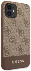 купить Чехол для смартфона CG Mobile GLBR Guess 4G Stripe Cover for iPhone 11 Brown (EU Blister) в Кишинёве 