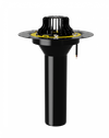 Воронка VMO 110x450 обогреваемая с обжимным металлическим фланцем и листвоуловителем 