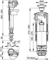 купить Бачок для унитаза Alcaplast SA2000SK 1/2" 6 л/стоп, нижняя подводка (абор внутренностей) в Кишинёве 