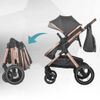 cumpără Сărucior pentru copii Coccolle Melora Diamond Black, 3in1 cu landou transformabil în Chișinău 