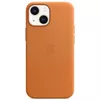 cumpără Husă pentru smartphone Apple iPhone 13 mini Leather Case with MagSafe Brown MM0D3 în Chișinău 