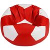 cumpără Fotoliu BeanBag BeanBag BM6035, Minge Ares din piele ecologică, L, Roșu și Alb în Chișinău 