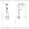 Sistema de  dushansgrohe Crometta E Showerpipe 240 1jet  cu termostat