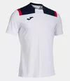 Футболка JOMA -  TOLEDO SHORT SLEEVE T-SHIRT WHITE NAVY 