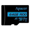 cumpără Card de memorie flash Apacer AP64GMCSX10U7-R microSDXC UHS-I U3 V30 R100 64GB în Chișinău 