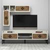купить Тумба напольная для TV Trendy Samba, Crema 180x52x35cm в Кишинёве 