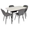 купить Комплект стол и стулья Evelin di Costacurta стол DT-532R B + 4 стула YTC-064B Blu-14 (Dark grey) в Кишинёве 