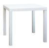 купить Квадратный стол из пластика и металла, 800x800x750 mm, белый в Кишинёве 