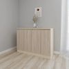 cumpără Comodă Smartex (16473) Т8 160cm Ivory+Stejar Deschis în Chișinău 