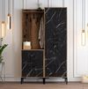 купить Мебель для прихожей Trendy Berlin BA, Nuc, Marmura Neagra, 120x200x35cm (GTR001358) в Кишинёве 