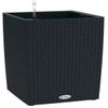 купить Цветочный горшок Lechuza Cube Cottage 30, Graphite Black в Кишинёве 