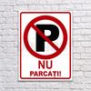 cumpără Indicator de avertizare "NU PARCATI" Autocolant + Dibond 26 x 20 cm în Chișinău 
