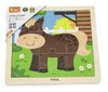 купить Головоломка Viga 51439 9-Piece-Puzzle Horse в Кишинёве 