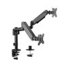 купить Аксессуар для ПК Gembird MA-DA2P-01, Adjustable desk 2 displays mounting arm в Кишинёве 