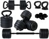 cumpără Ganteră FunFit Dumbbell Set 40kg 4in1 + grips (4261) în Chișinău 