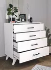 cumpără Comodă Nex Home Dresser, 4 compartimente, 76x44x86,5 cm, Alb (27-02-01) în Chișinău 