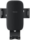 купить Автомобильный держатель Baseus SUJS030001 Gravity Metal Age II Round Air Vent, Black в Кишинёве 