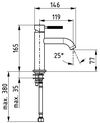 cumpără Baterie lavoar HERZ Luma j10 lavoar Gun Metal UH00610GM în Chișinău 
