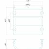 купить Полотенцесушитель Lianat 2862 Standart 500x600 inox в Кишинёве 