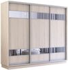 купить Шкаф Mobildor-Lux Fox uși glisante din PAL cu elemente din oglindă (240x60x200H cm) Sonoma в Кишинёве 