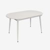 купить Комплект стол и стулья Evelin di Costacurta стол DT-533R Wh + 4 стула YTC-064Wh UF910-01 (Light beige) в Кишинёве 