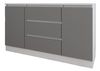 cumpără Comodă Smartex (16230) Т4 160cm Alb+Grafit în Chișinău 
