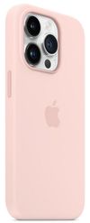 купить Чехол для смартфона Apple iPhone 14 Pro Silicone Case with MagSafe, Chalk Pink MPTH3 в Кишинёве 