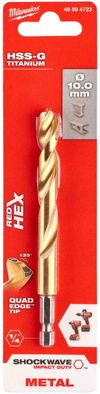 cumpără Burghiu Milwaukee 48894723 Burghiu pu metal HSSG-TiN HEX 10mm în Chișinău 