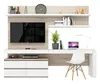 cumpără Set mobilă living Indart Livingul Kubo 24 (250x50x203) în Chișinău 