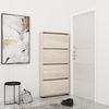 купить Полка для обуви Mobildor-Lux Leo Slim 70x16x164H cm Sonoma в Кишинёве 
