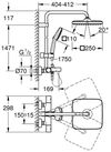 cumpără Panou de duș Grohe New Tempesta Cube Termostatata 250 (26691001) în Chișinău 