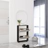 cumpără Raft pentru încălțăminte Mobildor-Lux Leo Slim 50x16x86H cm Anthracite/Sonoma în Chișinău 