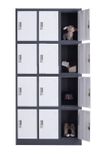 cumpără Dulap metalic pentru depozitare genți cu 12 uși, alb-gri 900x400x1850 mm în Chișinău 