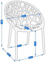 купить Стул Jumi CM-102262 Scaun terasa ALBERO din plastic, Gri в Кишинёве 