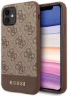 купить Чехол для смартфона CG Mobile GLBR Guess 4G Stripe Cover for iPhone 11 Brown (EU Blister) в Кишинёве 
