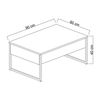 купить Журнальный столик Hanah Home Luxe Anthracite Black в Кишинёве 