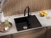 cumpără Chiuvetă bucătărie Primagran Ibiza 620-45 Black + accesorii 500x620 MI6KC în Chișinău 