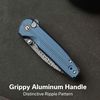 купить Нож походный Civivi C20052F-DS1 Mini Shakan, mâner aluminiu albastru, Button Lock в Кишинёве 