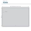 купить Зеркало для ванной Orka Roma AL 1200x800 antiaburire negru XXXX в Кишинёве 