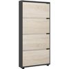 купить Полка для обуви Mobildor-Lux Leo Slim 80x16x164H cm Anthracite/Sonoma в Кишинёве 