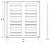 купить Вентилятор вытяжной Europlast 7024384 Grila ventilare, metal, 260x280mm, alb (MR2628) в Кишинёве 