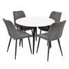 cumpără Set masă și scaune Evelin di Costacurta стол DT-402-3B + 4 стула YTC-055B Dark grey în Chișinău 