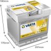 купить Автомобильный аккумулятор Varta 50AH 540A(EN) клемы 0 (207x175x190) AGM (550901054K262) в Кишинёве 