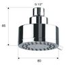 купить Душевая головка D. 80 круглая / верхний душ 3 функции 358MO  REMER в Кишинёве 