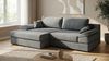 купить Диван Sofyno ATLAS canapea de colț extensibilă L (Silk Rosa 14 Gri) в Кишинёве 