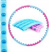 cumpără Echipament de gimnastică Thunder Cerc Hula-Hop cu masaj, D98, 1kg, Pink-Blue (05TS-01-PINKBLUE) în Chișinău 