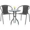 cumpără Mobilier pentru grădină Chomik Комплект садовой мебели Bistro серый-стол/NEO5252/+2 стула /NEO6983/ Серый în Chișinău 