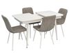 купить Комплект стол и стулья Evelin di Costacurta стол DT-432-1R Wh + 4 стула YTC-080Wh Grey в Кишинёве 