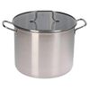 cumpără Cratiță Excellent Houseware 55087 cu capac de sticla 8.4 l, D24x20cm, inox în Chișinău 